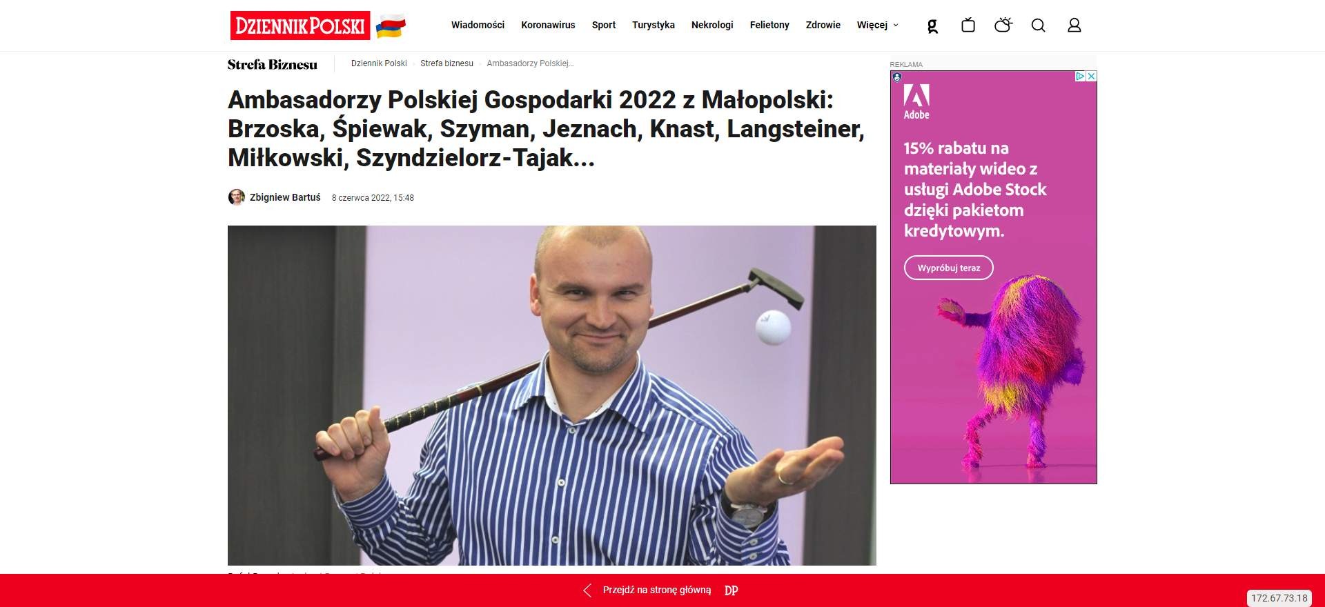 ambasadorzy polskiej gospodarki z malopolski brzoska spiewak szyman jeznach knast langsteiner milkowski szyndzielorz tajak