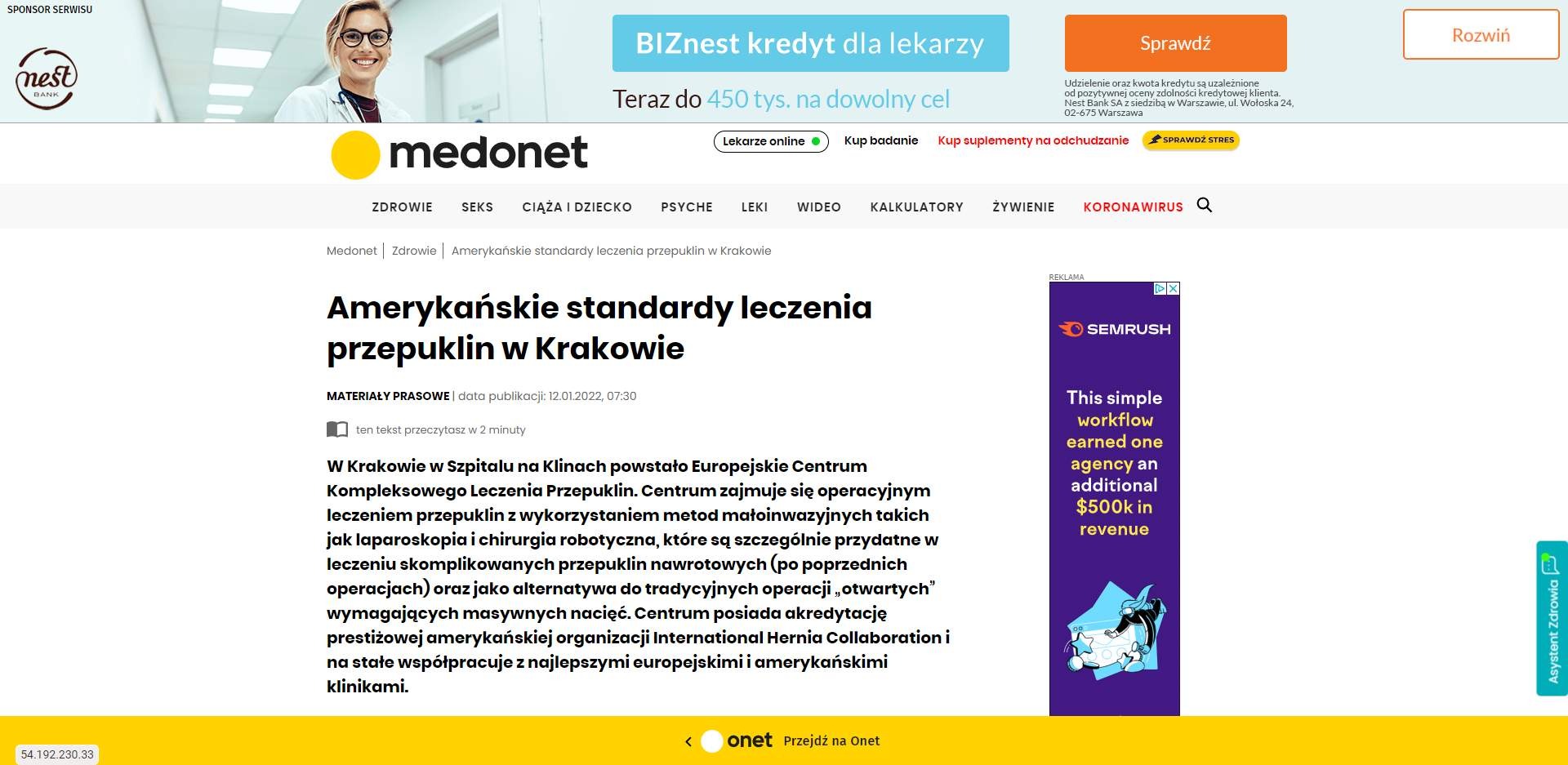 amerykanskie standardy leczenia przepuklin w krakowie