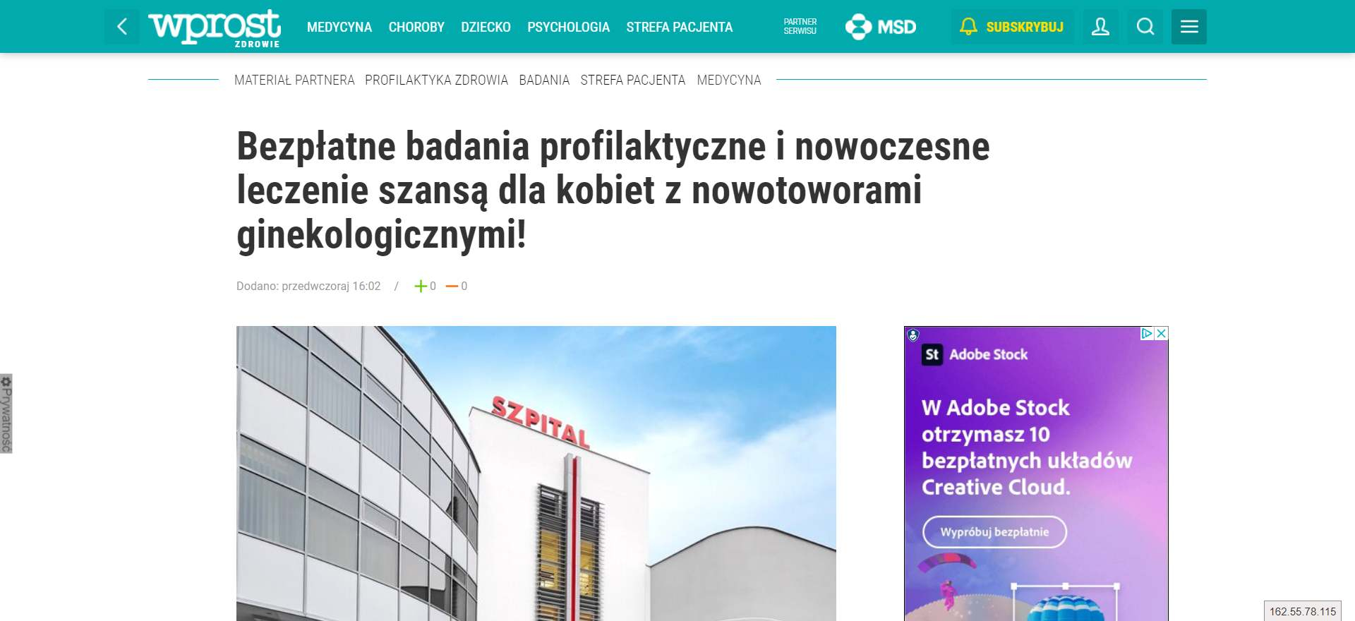 bezplatne badania profilaktyczne i nowoczesne leczenie szansa dla kobiet z nowotoworami ginekologicznymi