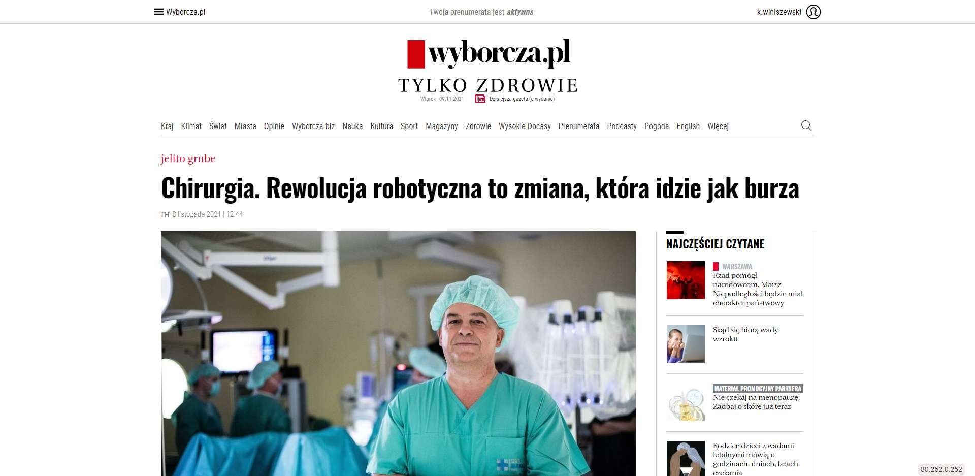 chirurgia rewolucja robotyczna to zmiana ktora idzie jak burza