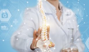 The concept of drug treatment of the spine of the patient.