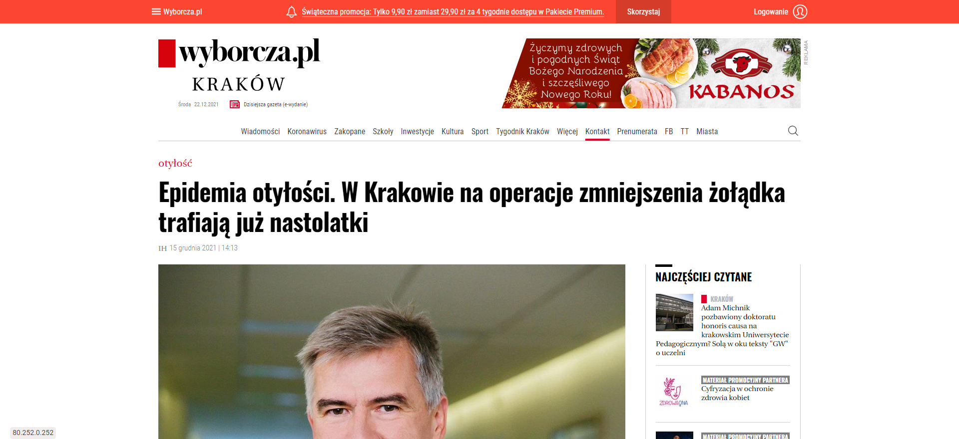 epidemia otylosci w krakowie na operacje zmniejszenia zoladka trafiaja juz nastolatki