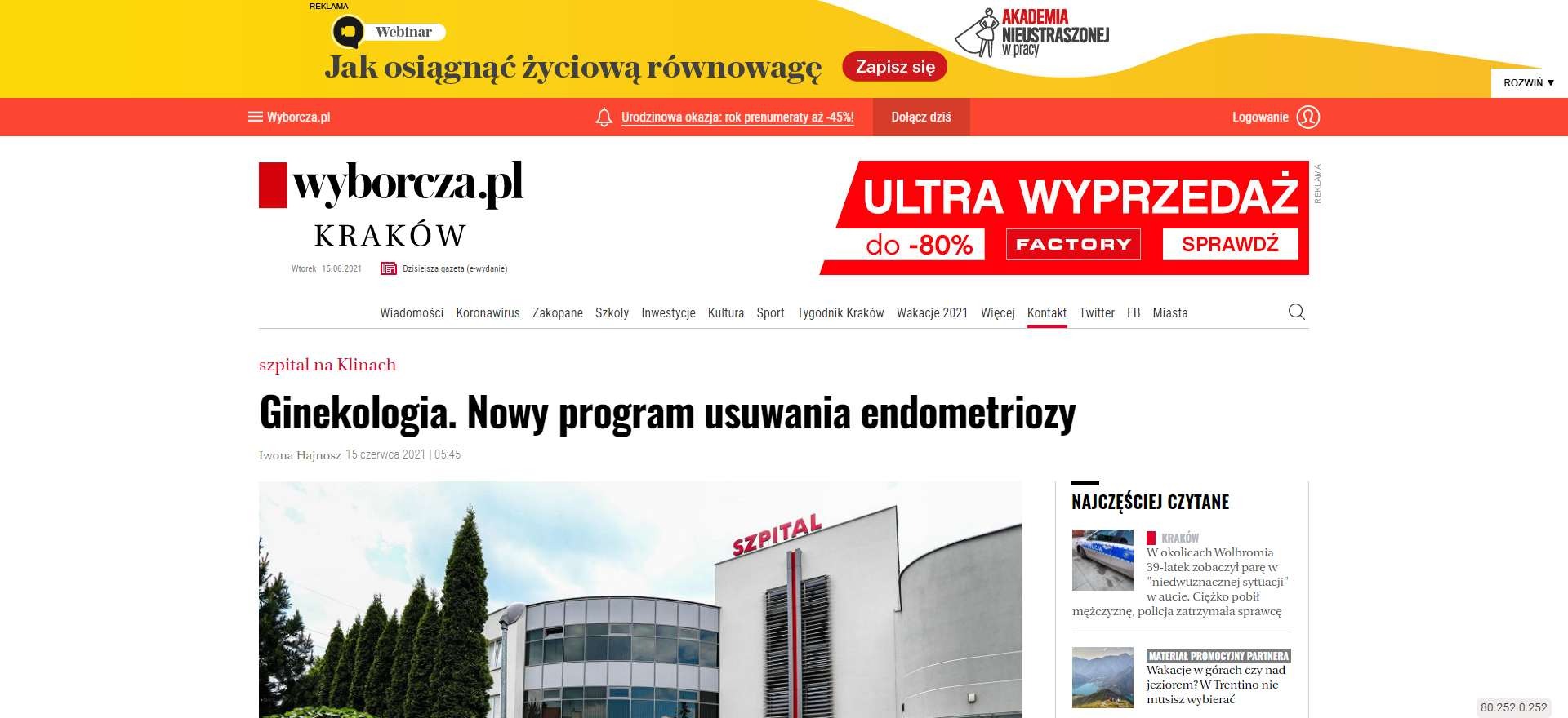 ginekologia nowy program usuwania endometriozy