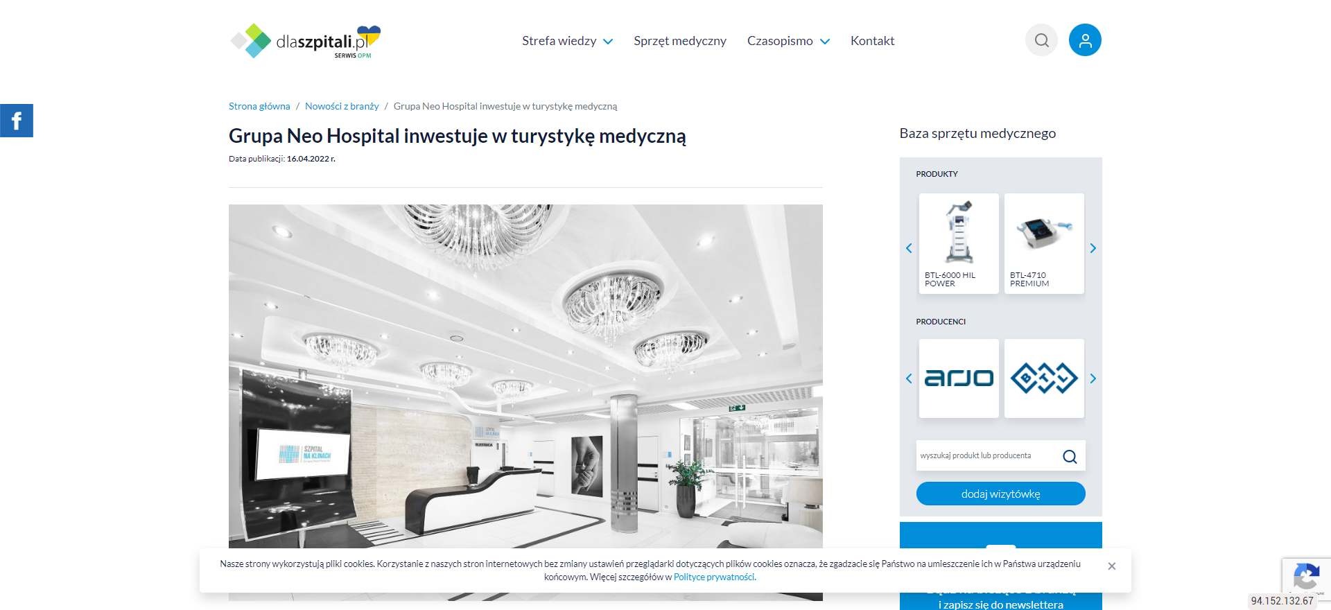 grupa neo hospital na terenie krakowskiego szpitala na klinach uruchomila american clinic cracow