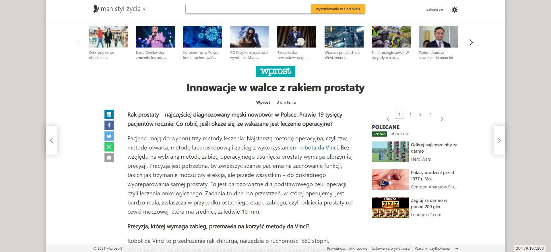 innowacje w walce z rakiem prostaty
