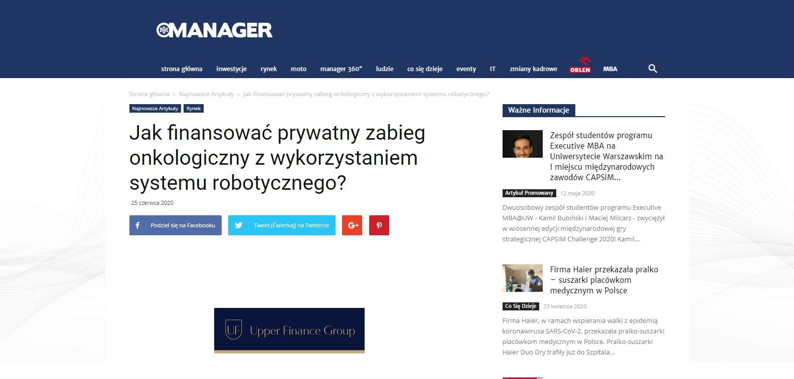 jak finansowac prywatny zabieg onkologiczny z wykorzystaniem systemu robotycznego