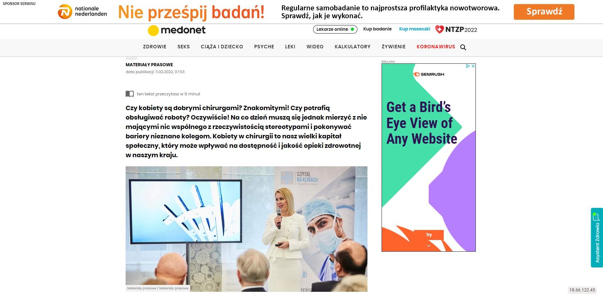 kobieta i robot czyli chirurgia xxi wieku