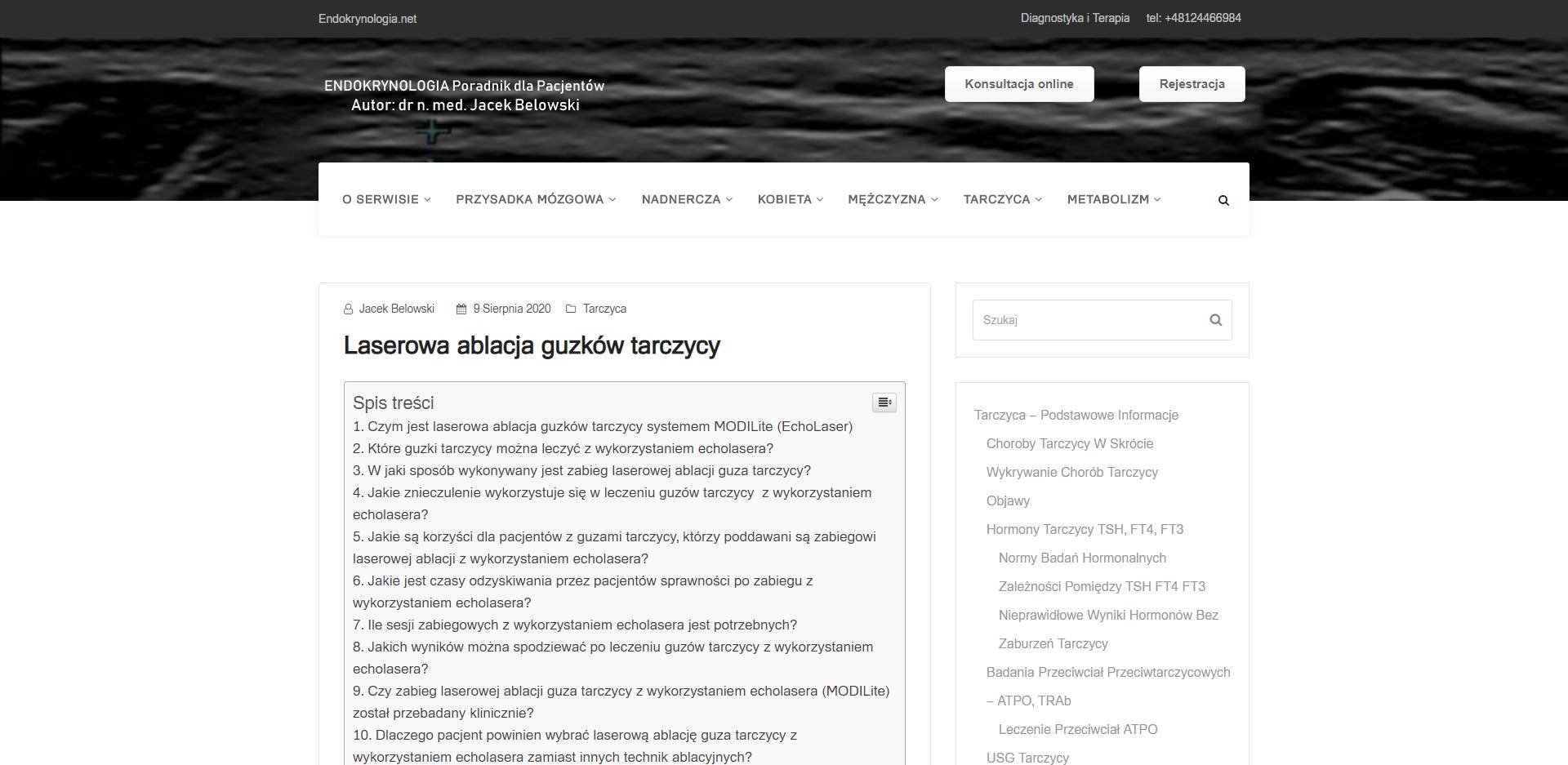 laserowa ablacja guzkow tarczycy