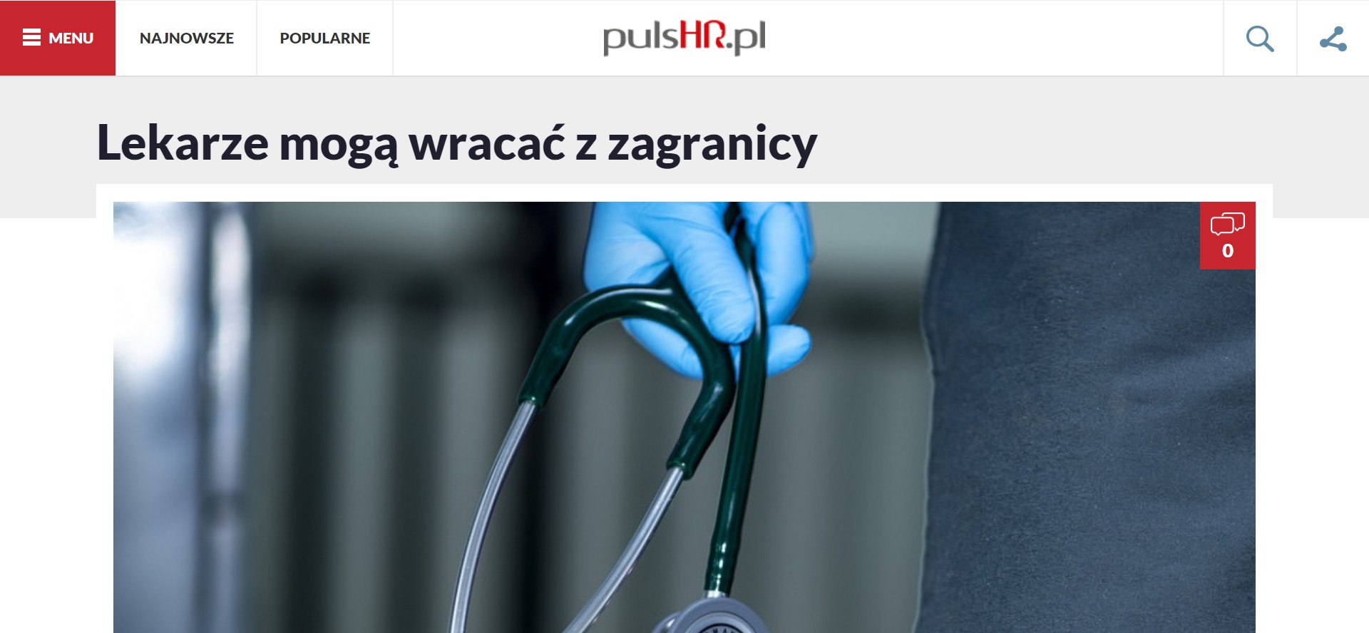 Lekarze mogą wracać z zagranicy