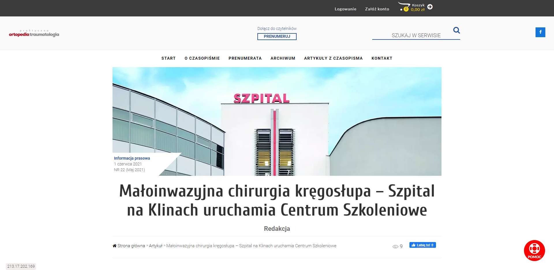maloinwazyjna chirurgia kregoslupa szpital na klinach uruchamia centrum szkoleniowe
