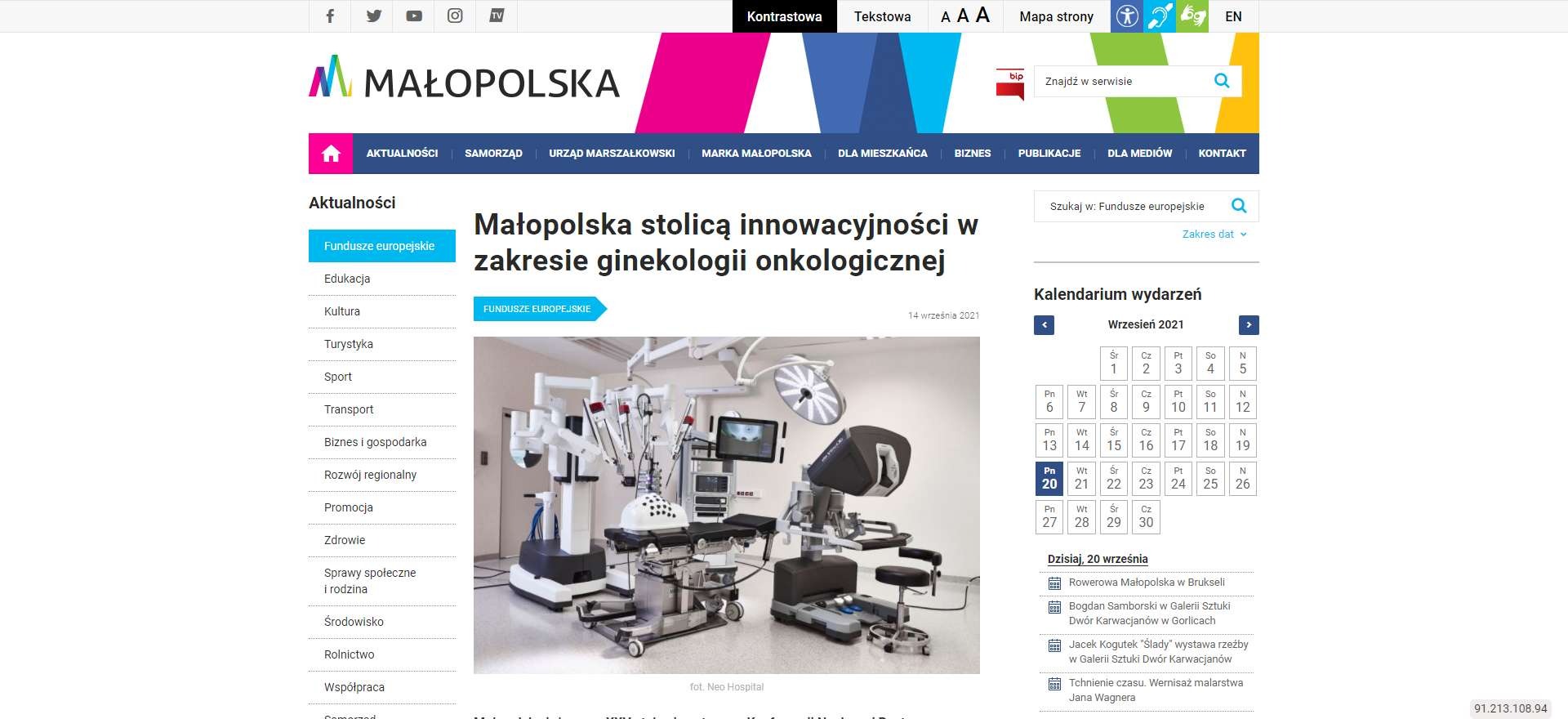 malopolska stolica innowacyjnosci w zakresie ginekologii onkologicznej