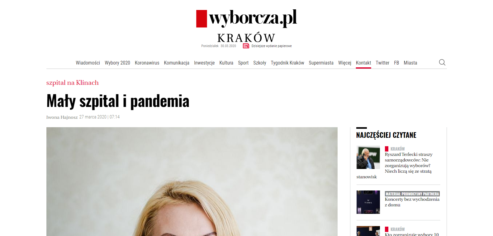 Mały szpital i pandemia