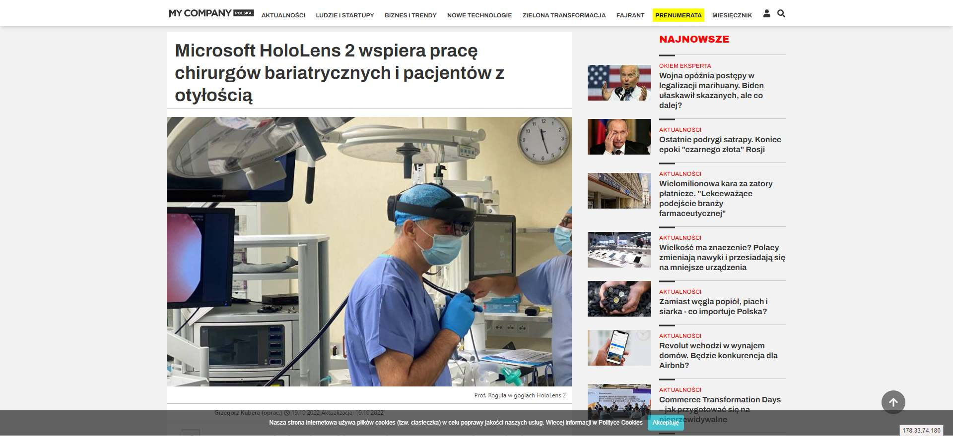 microsoft hololens wspiera prace chirurgow bariatrycznych i pacjentow z otyloscia