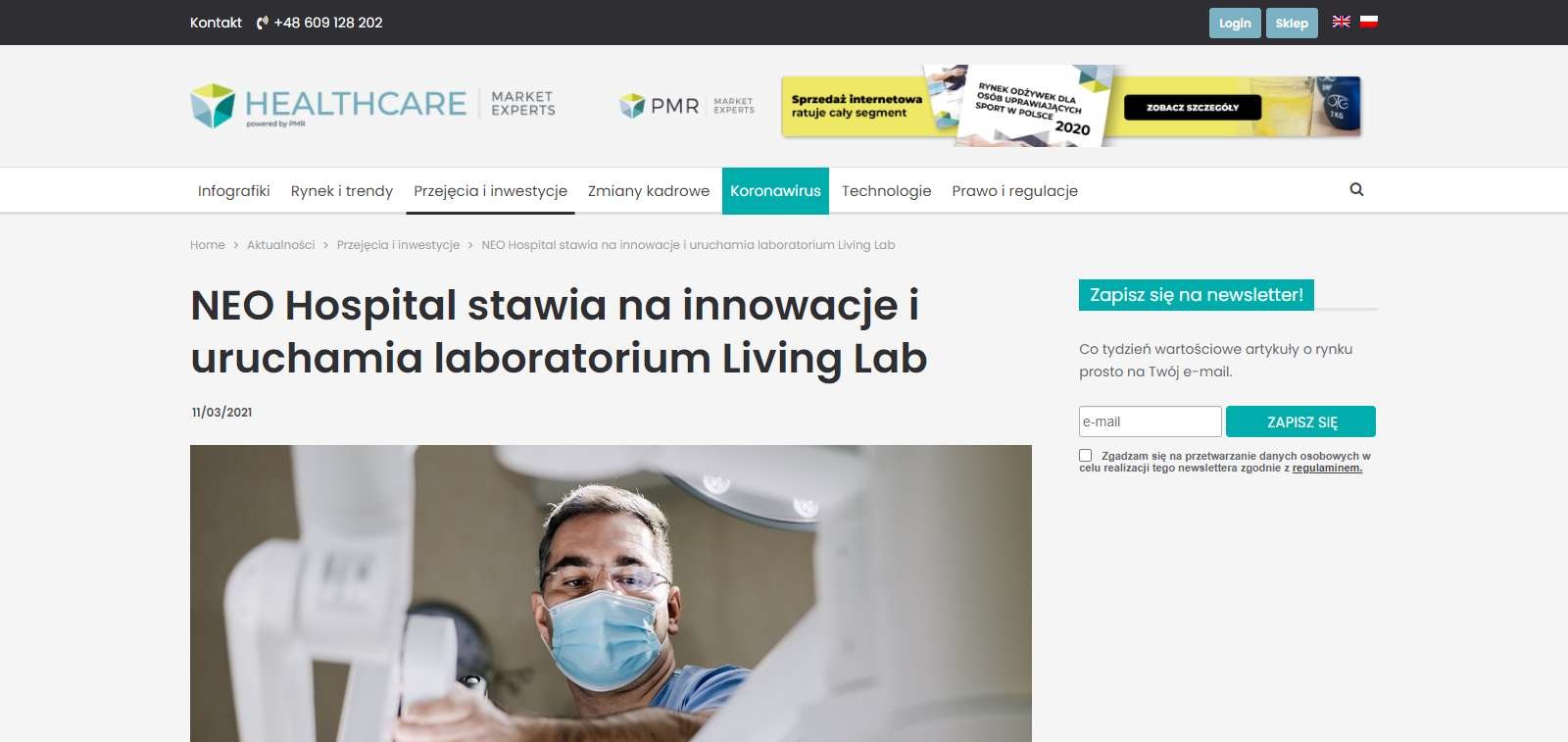 neo hospital stawia na innowacje i uruchamia laboratorium living lab
