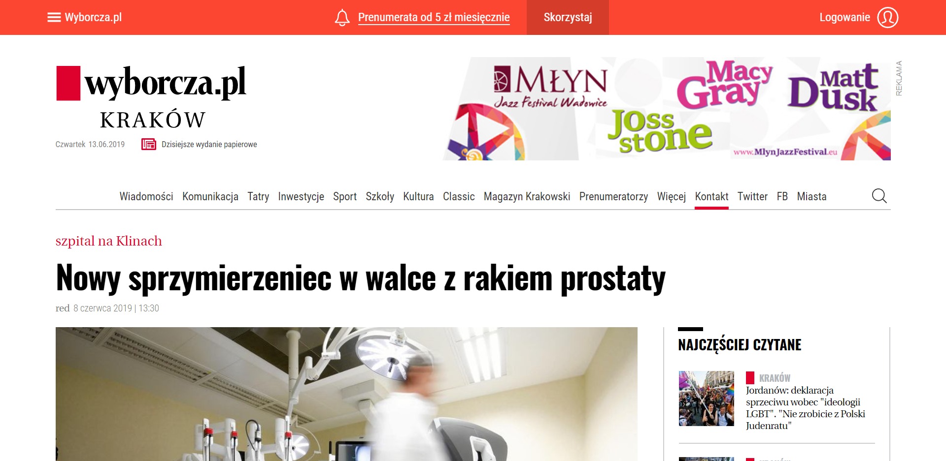 Nowy sprzymierzeniec w walce z rakiem prostaty