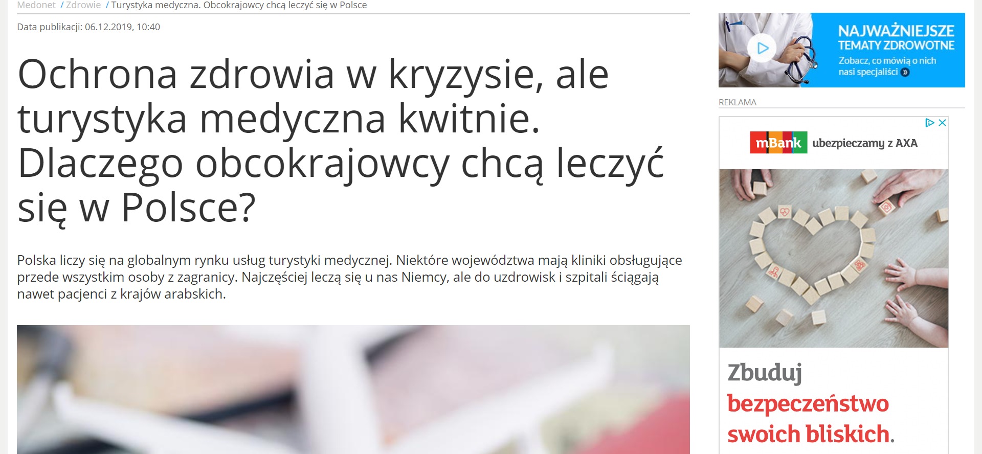 Ochrona zdrowia w kryzysie, ale turystyka medyczna kwitnie. Dlaczego obcokrajowcy chcą leczyć się w Polsce?