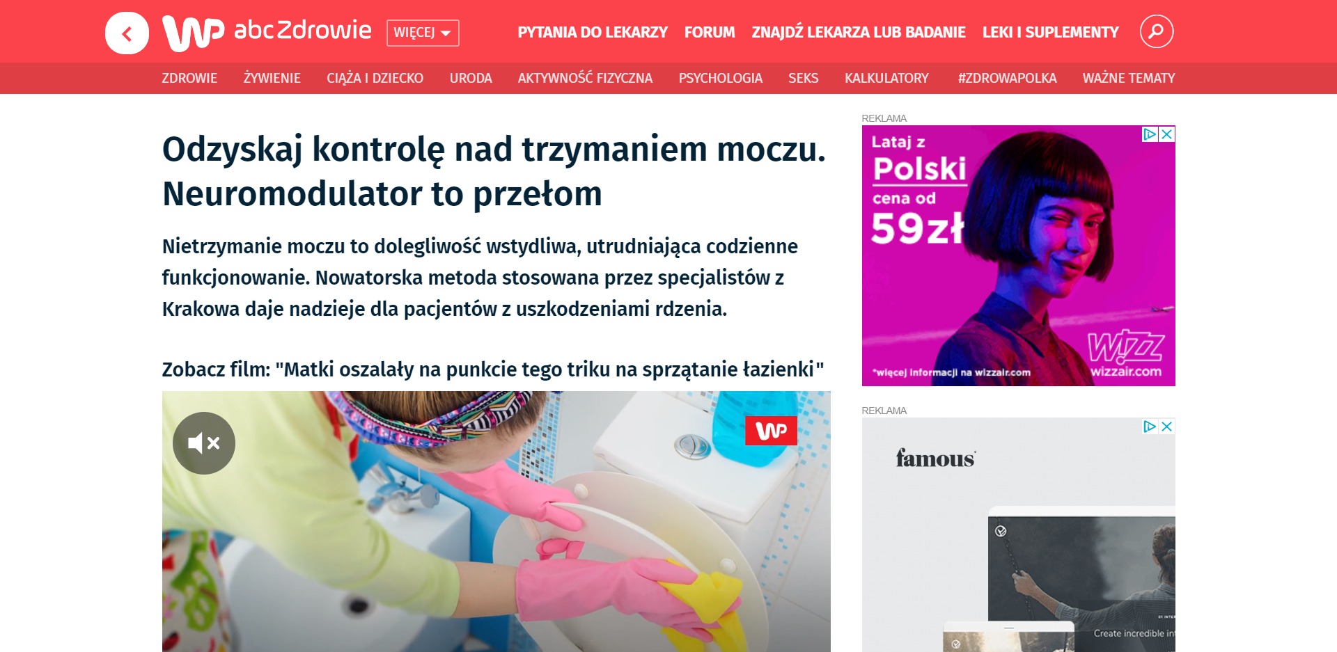 Odzyskaj kontrolę nad trzymaniem moczu. Neuromodulator to przełom