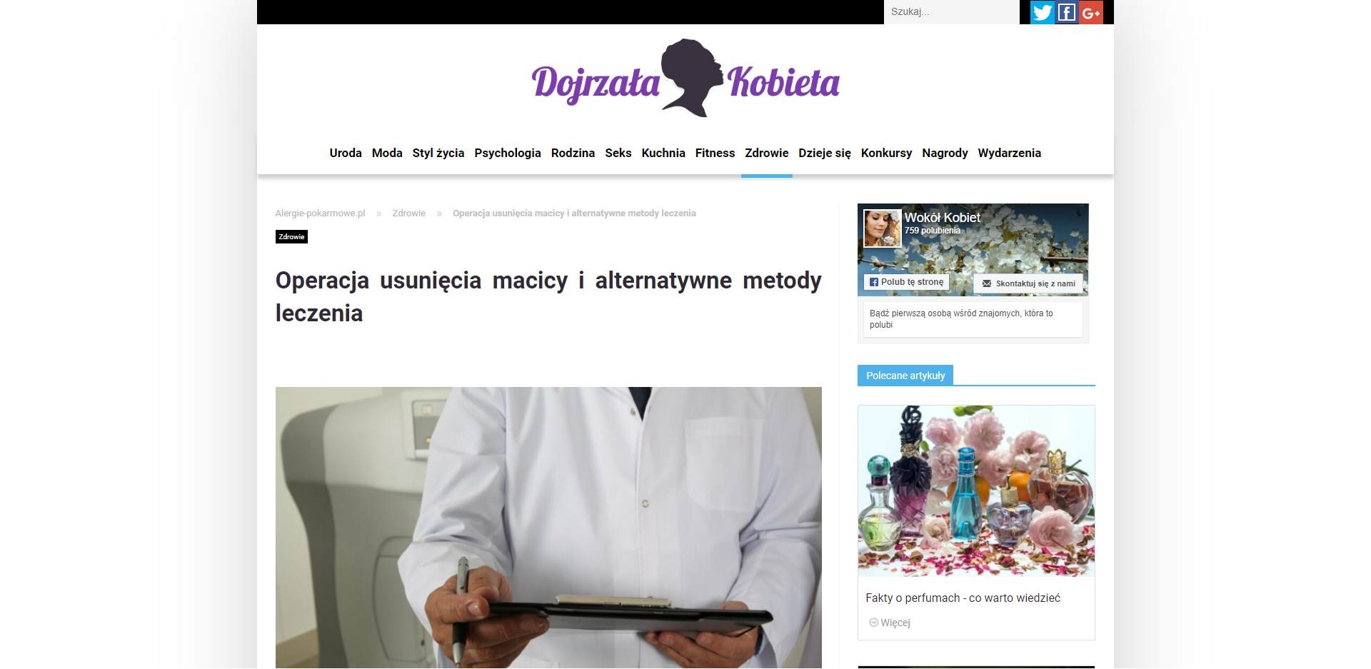 operacja usuniecia macicy i alternatywne metody leczenia