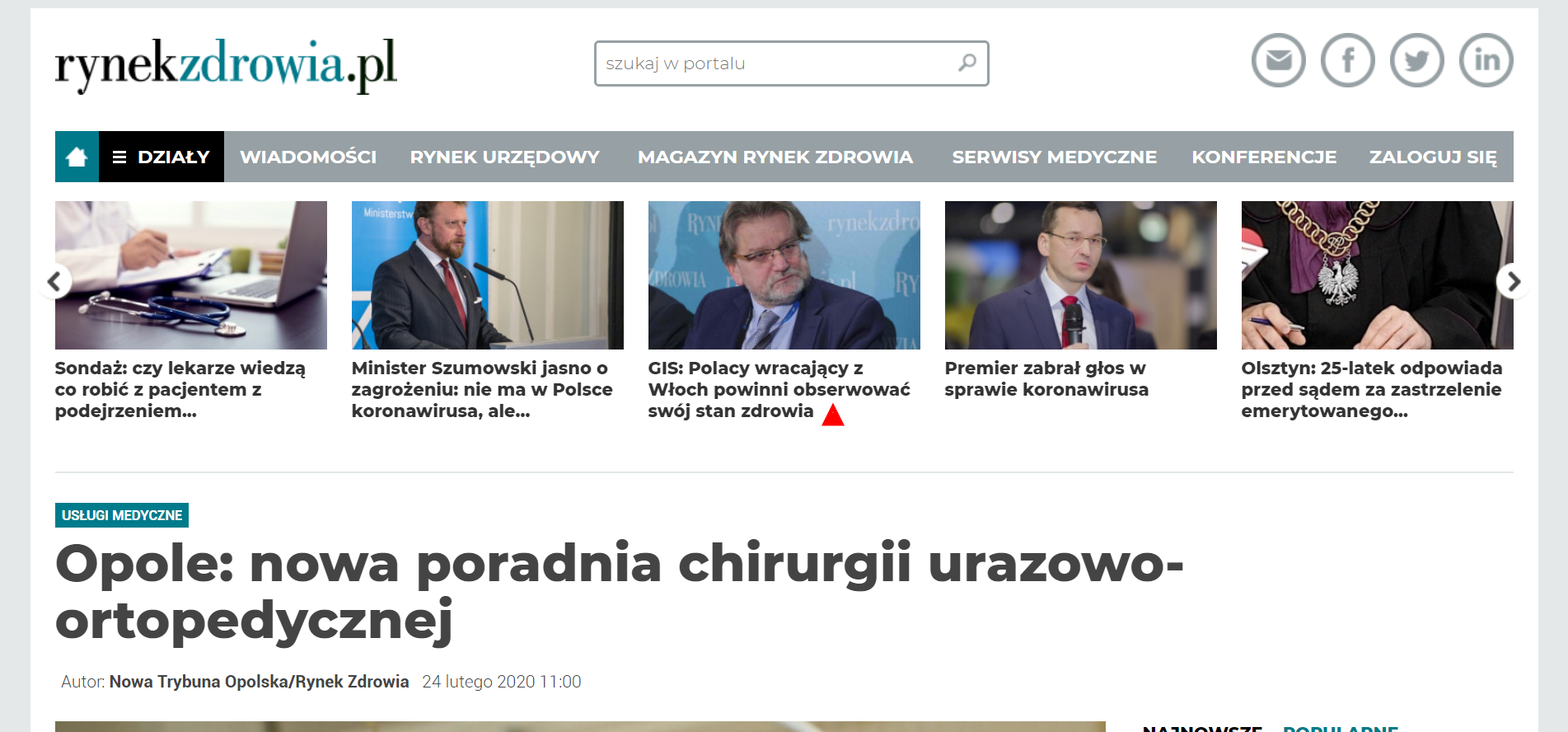 Opole: nowa poradnia chirurgii urazowo-ortopedycznej