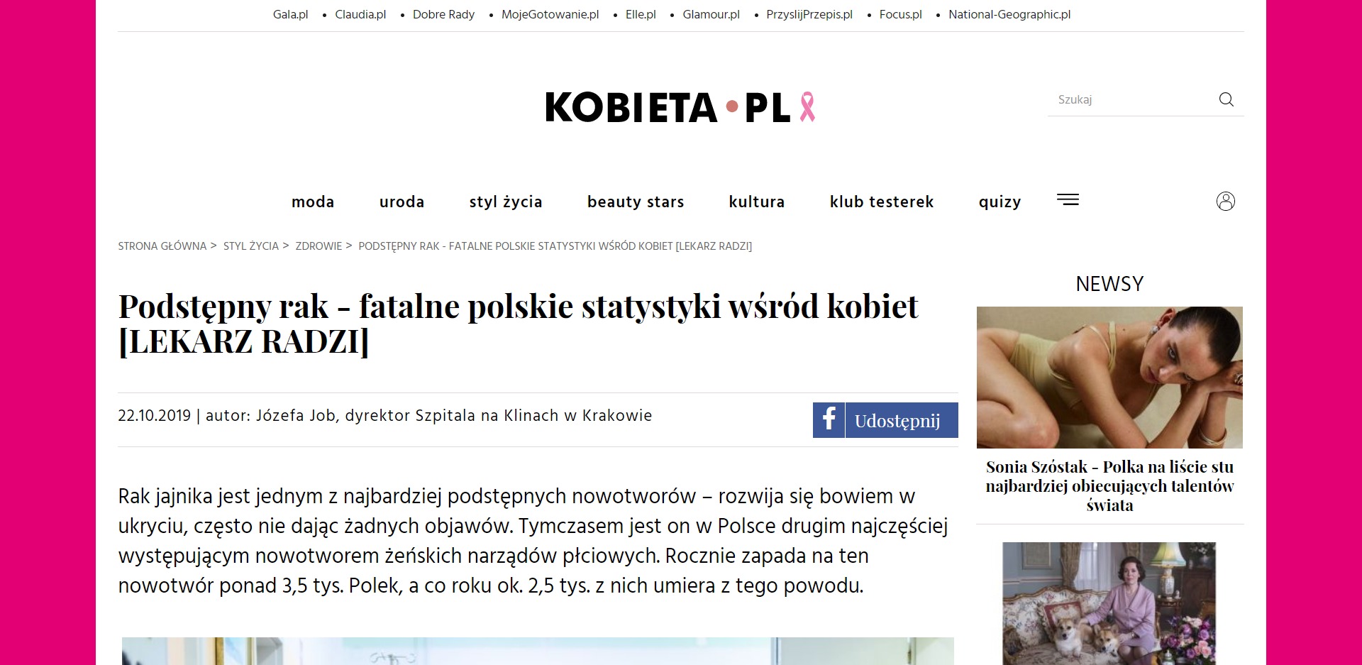 Podstępny rak - fatalne polskie statystyki wśród kobiet