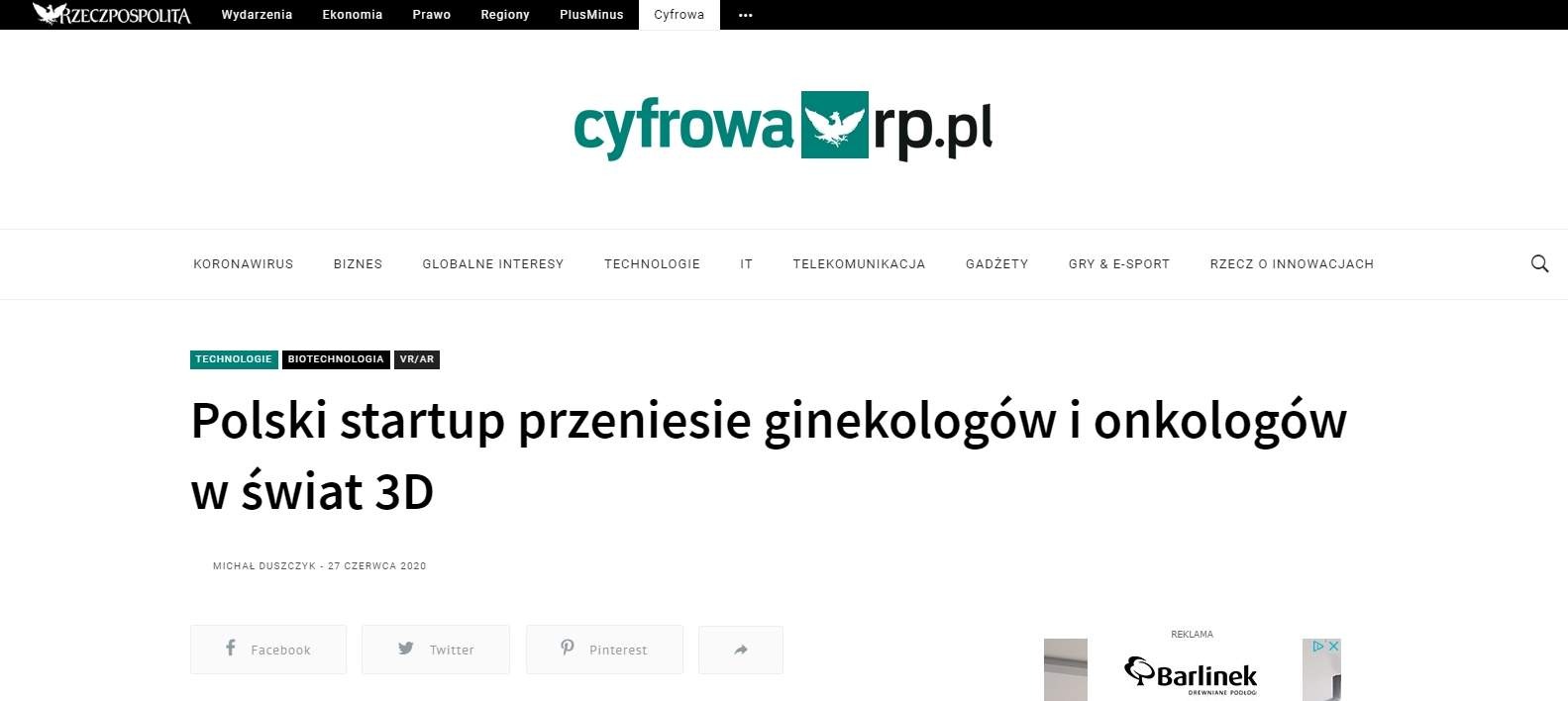 polski startup przeniesie ginekologow i onkologow w swiat d