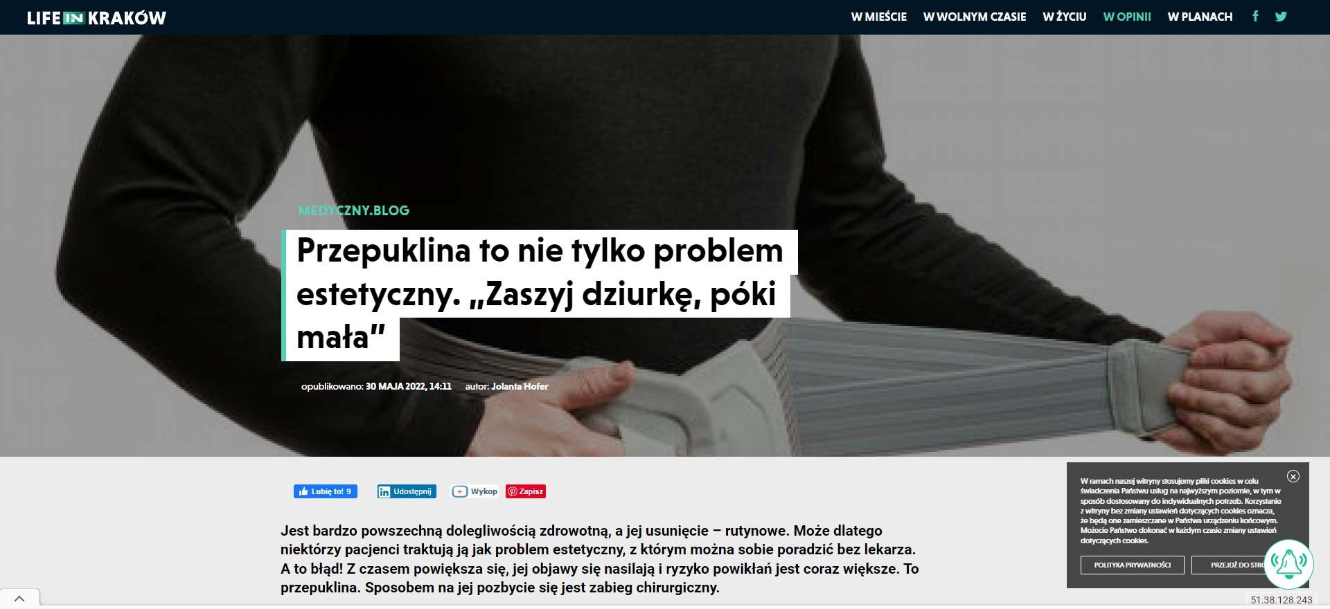 przepuklina to nie tylko problem estetyczny zaszyj dziurke poki mala