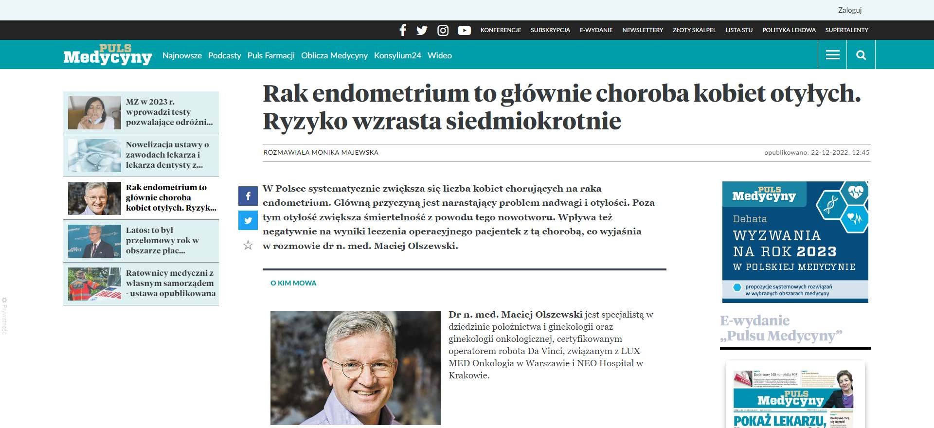 rak endometrium to glownie choroba kobiet otylych ryzyko wzrasta siedmiokrotnie