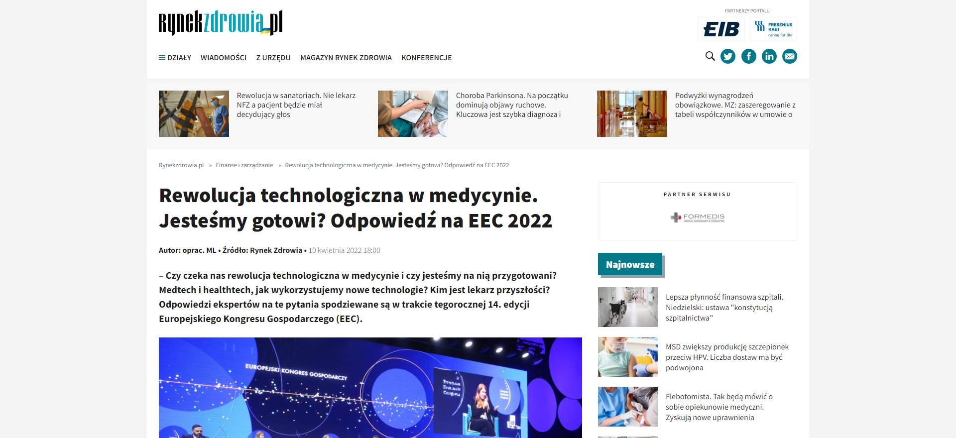 rewolucja technologiczna w medycynie jestesmy gotowi odpowiedz na eec