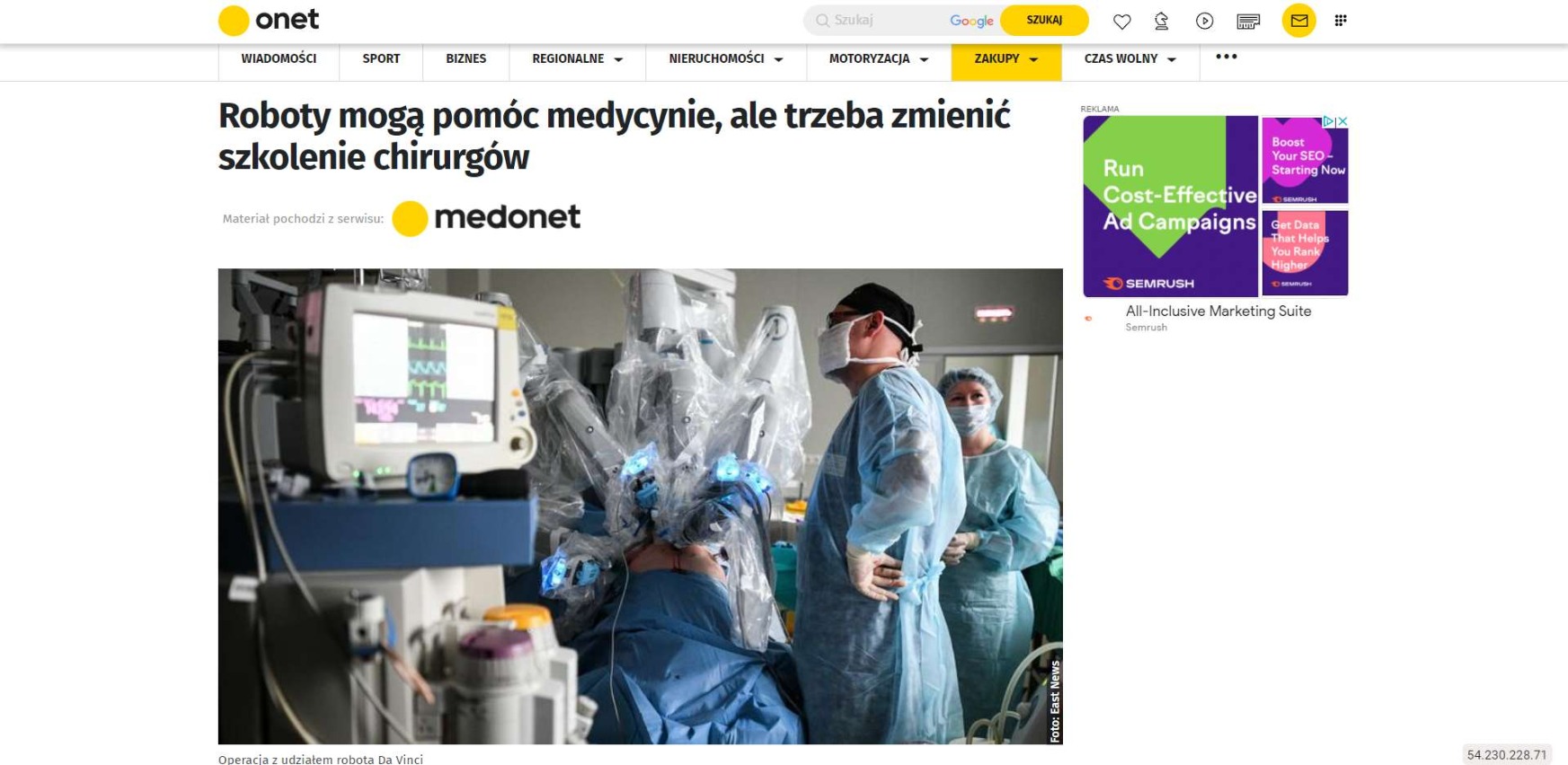 roboty moga pomoc medycynie ale trzeba zmienic szkolenie chirurgow