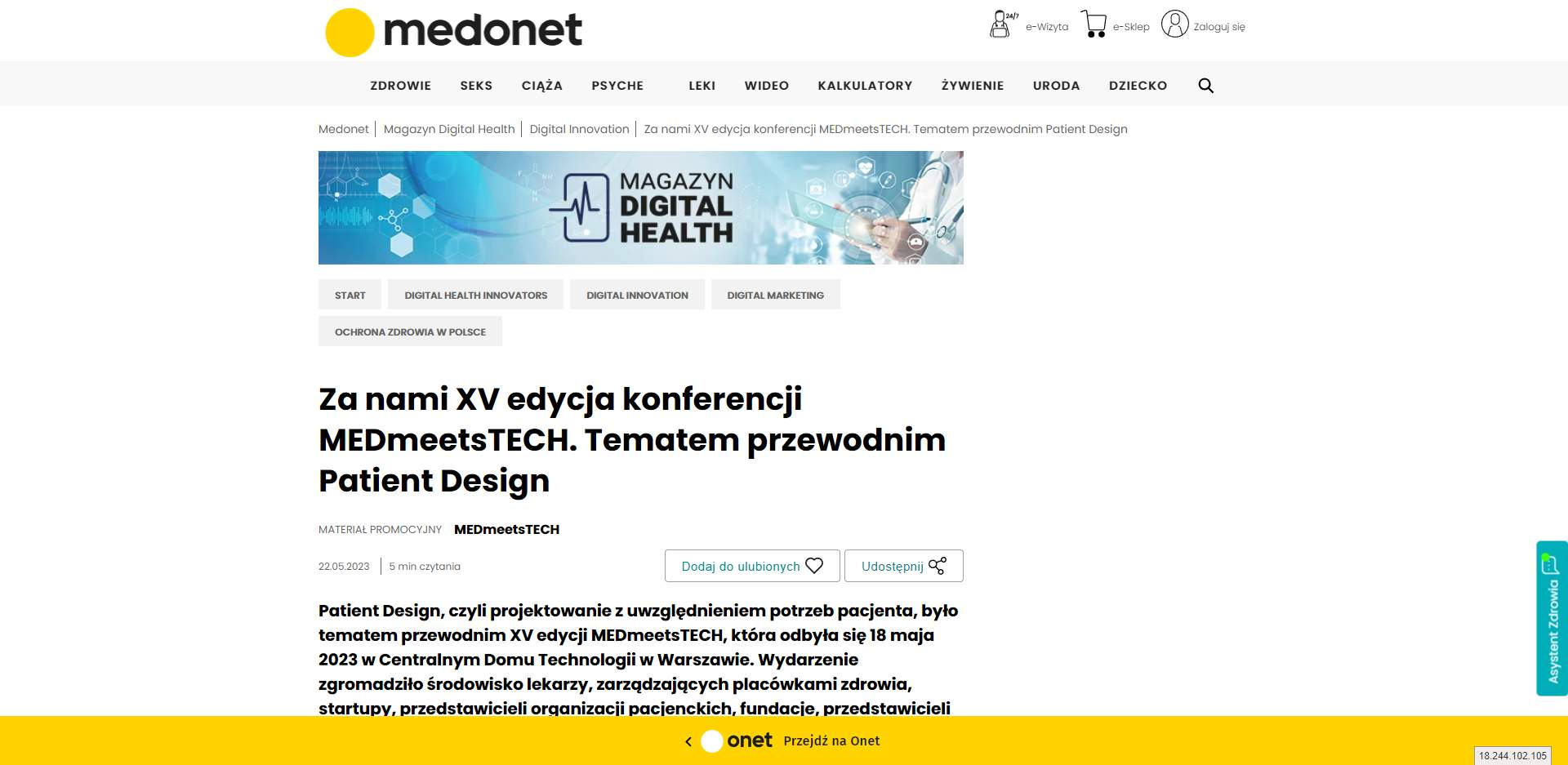 screenshot wwwmedonetpl