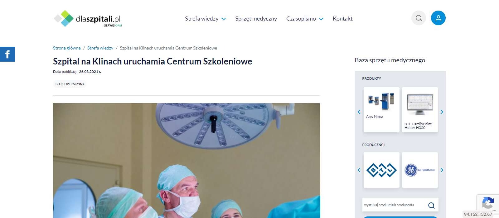 szpital na klinach uruchamia centrum szkoleniowe