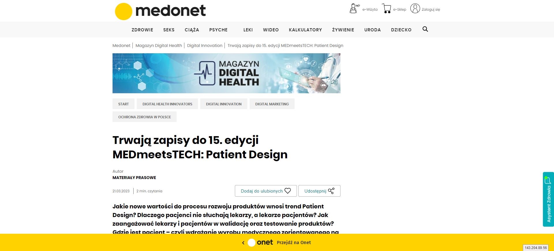 trwaja zapisy do edycji medmeetstech patient design
