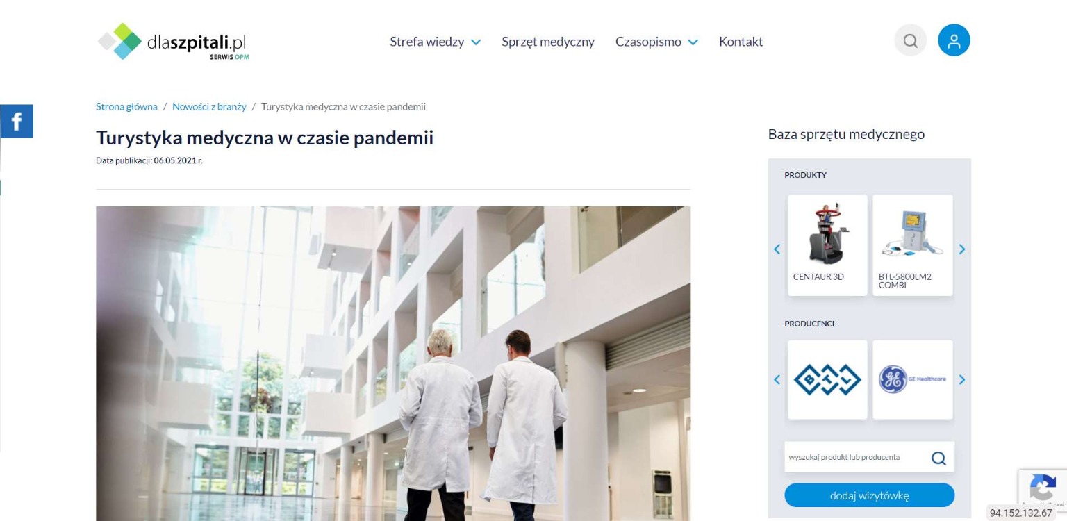 turystyka medyczna w czasie pandemii