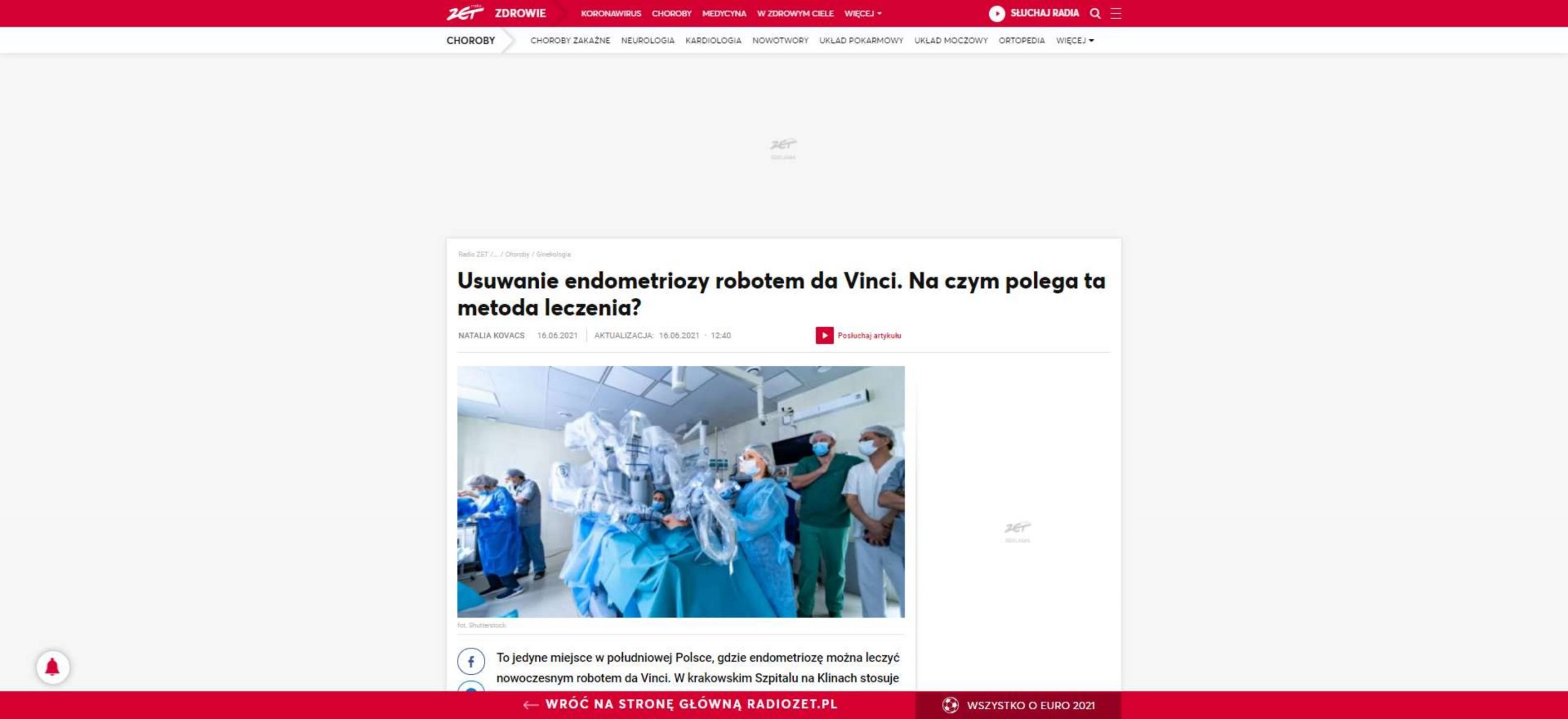 usuwanie endometriozy robotem da vinci na czym polega ta metoda leczenia