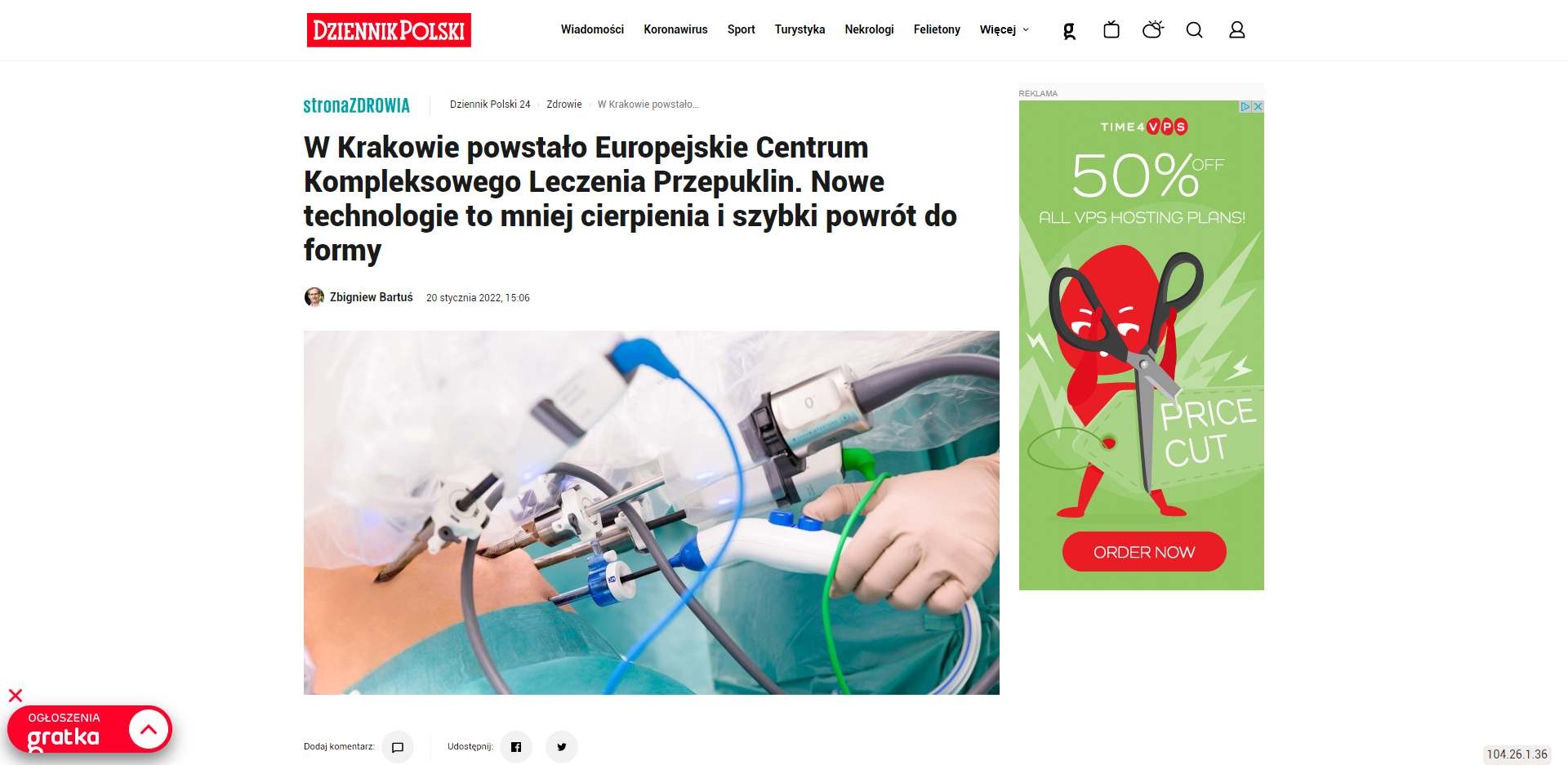 w krakowie powstalo europejskie centrum kompleksowego leczenia przepuklin nowe technologie to mniej cierpienia i szybki powrot do formy