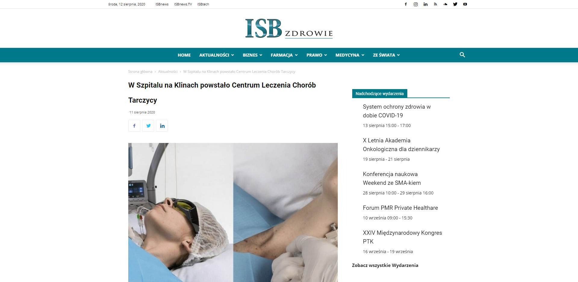 w szpitalu na klinach powstalo centrum leczenia chorob tarczycy