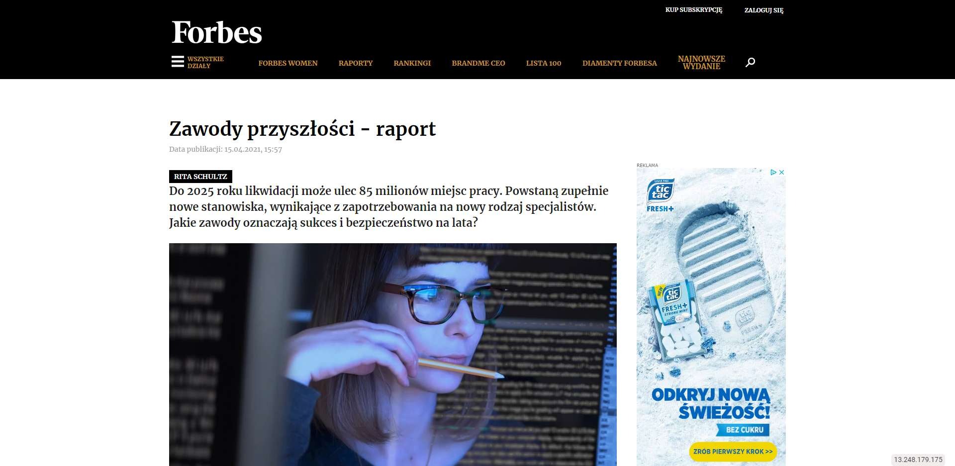 zawody przyszlosci raport