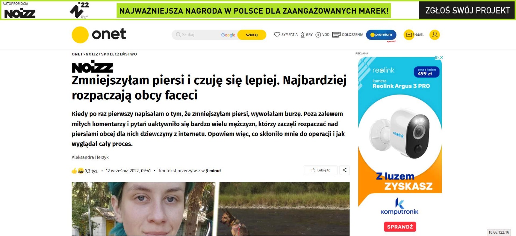 zmniejszylam sobie piersi